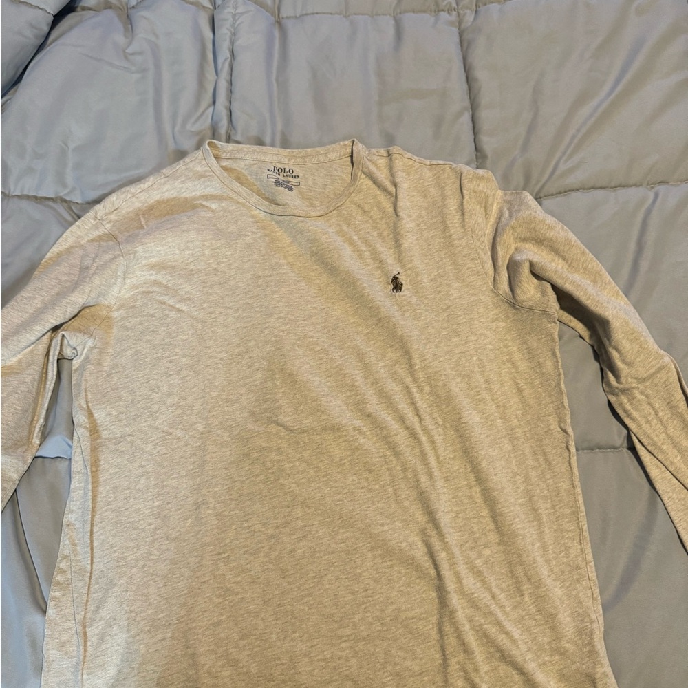 Polo by Ralph Lauren Gray Long Sleeve Shirt